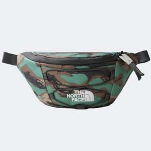 NWT The North Face Jester Lumbar Fanny Pack, Deep Grass Green/Painted Camo Print